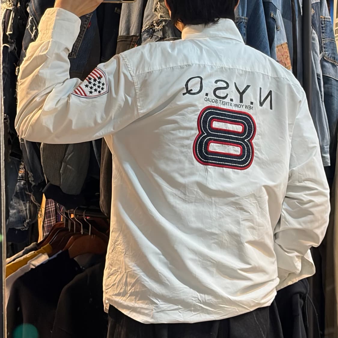 [NO.9] VTG 화이트 자수 셔츠 상품이미지5