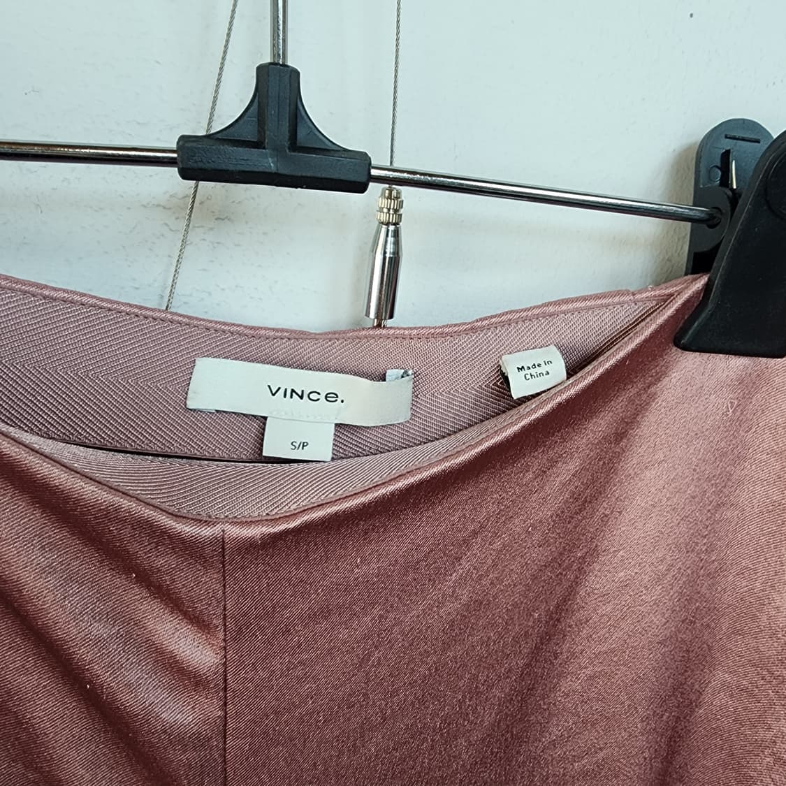 빈스 핑크 새틴 와이드 팬츠 상품이미지2