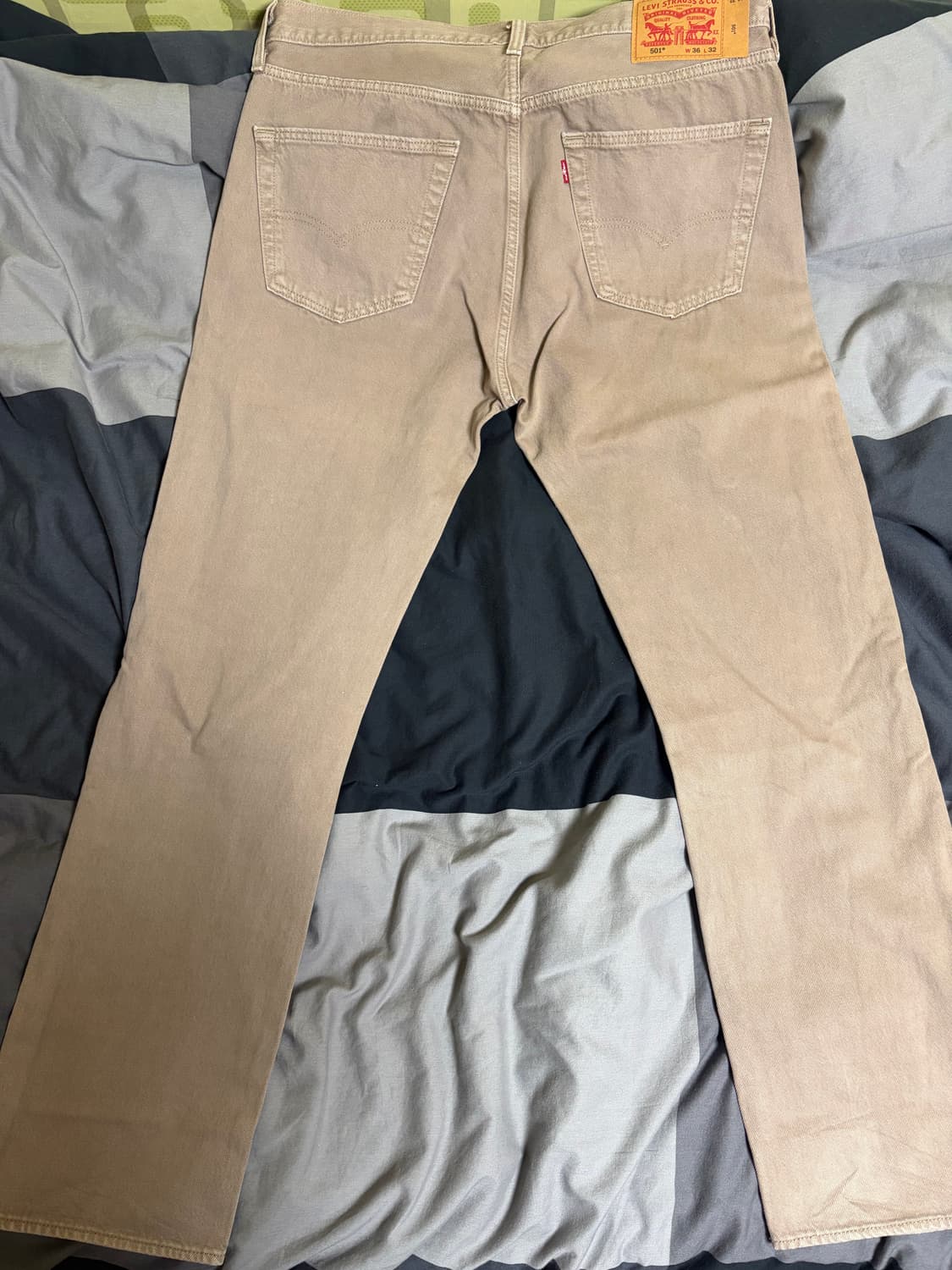 리바이스 501 데님 청바지 W36 L32 베이지 상품이미지2