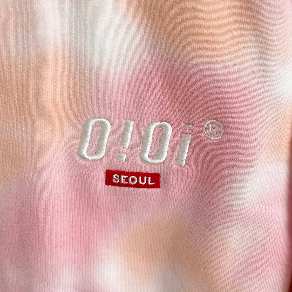 F2 오아이오아이  핑크 타이다이 맨투맨  프리사이즈  상품이미지4