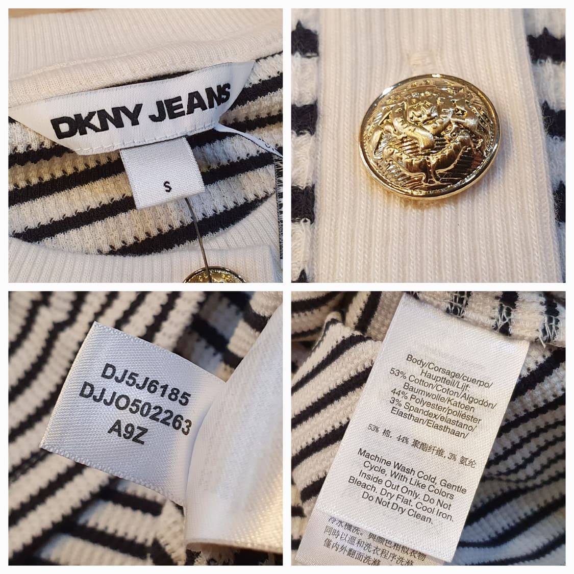 (새상품)55.DKNY 크롭 라운드니트  상품이미지8