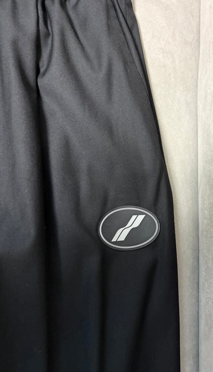 We11done 웰던 밴딩 와이드 슬랙스 팬츠 블랙 / os 상품이미지2