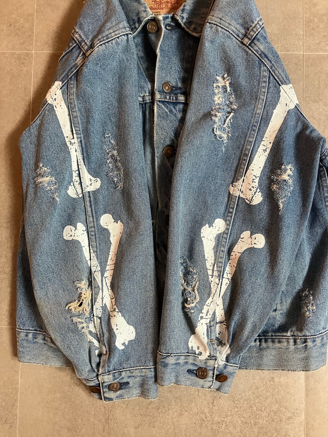 리바이스 데님 트러커 자켓 본 커스텀 상품이미지5