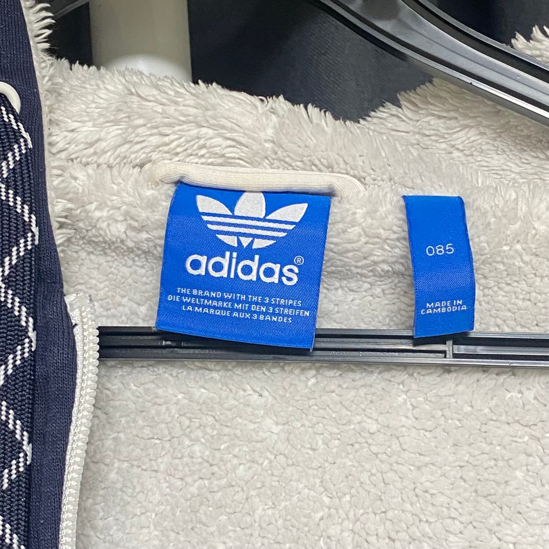 아디다스 오리지널 쉐르파 후드집업 네이비 85 상품이미지5