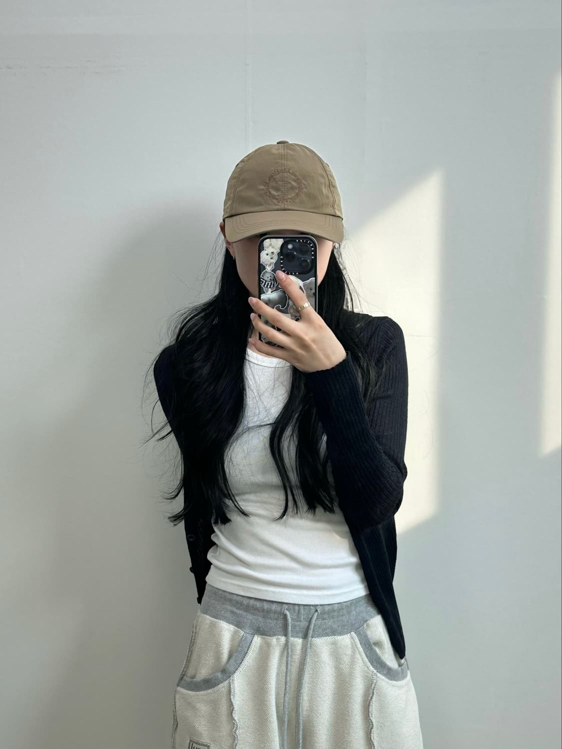 마땡킴 카키 나일론 볼캡 상품이미지1