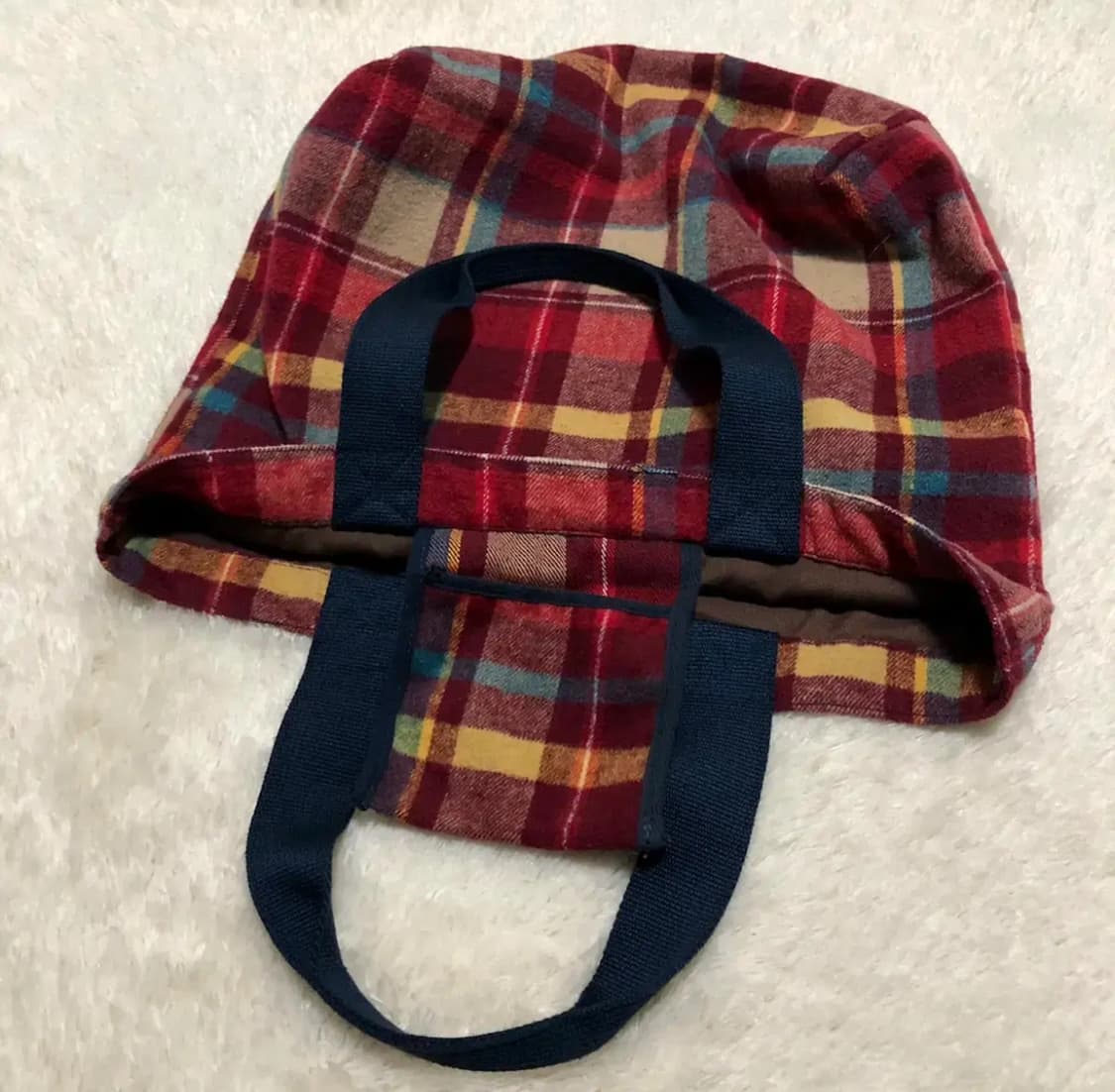 studio CLIP 플란넬 체크 토트백 상품이미지9