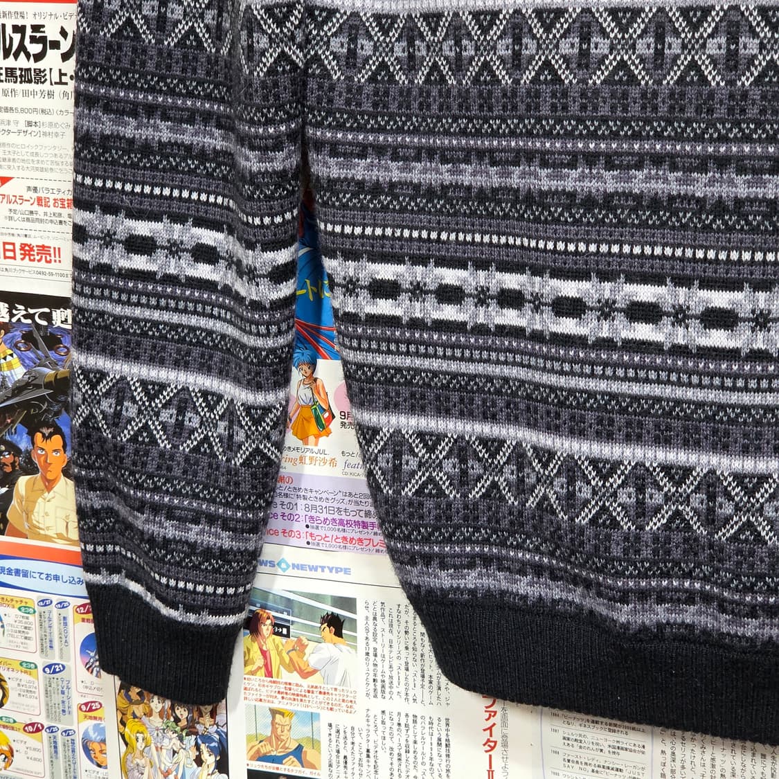 JPN 무슈 니콜 브이넥 페어 아일 패턴 니트 상품이미지7