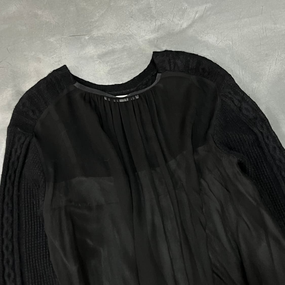  사카이 블랙시스루 니트 y15113 상품이미지4