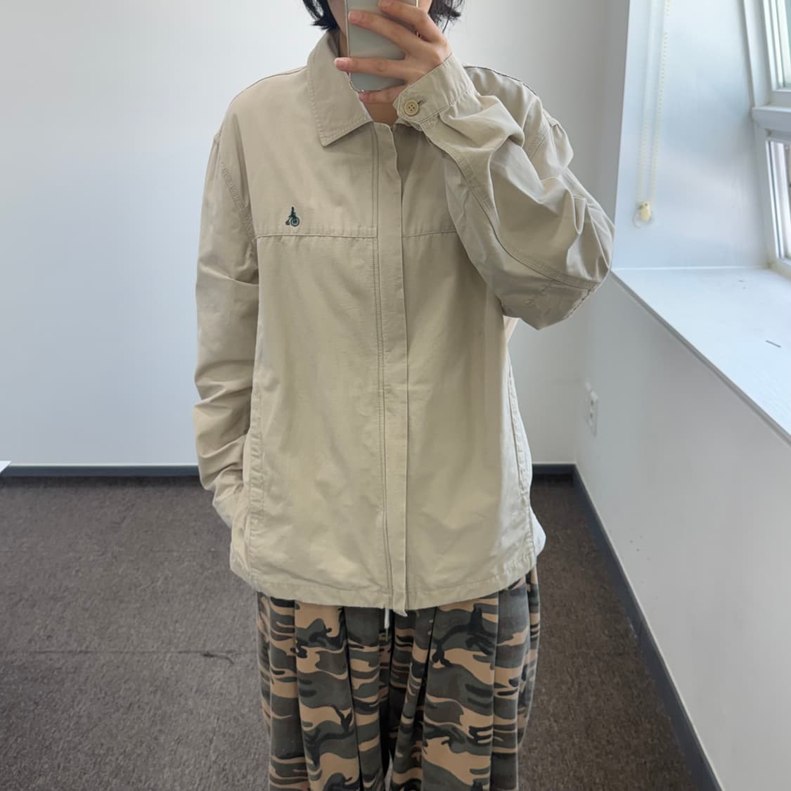 Bean pole 빈폴 아이보리 블루종 자켓 상품이미지2