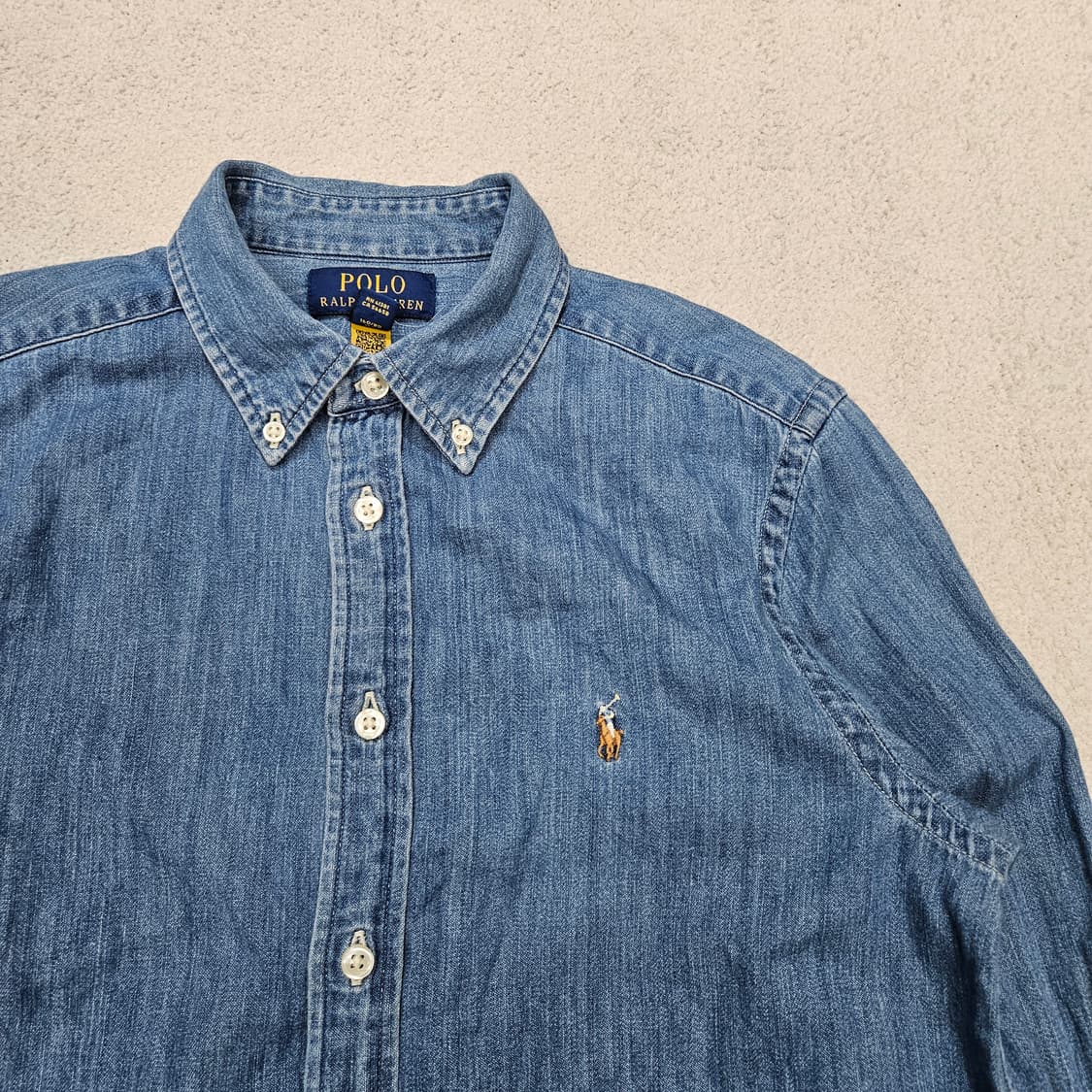 폴로 랄프 로렌 샴브레이 셔츠 L14-16 상품이미지4