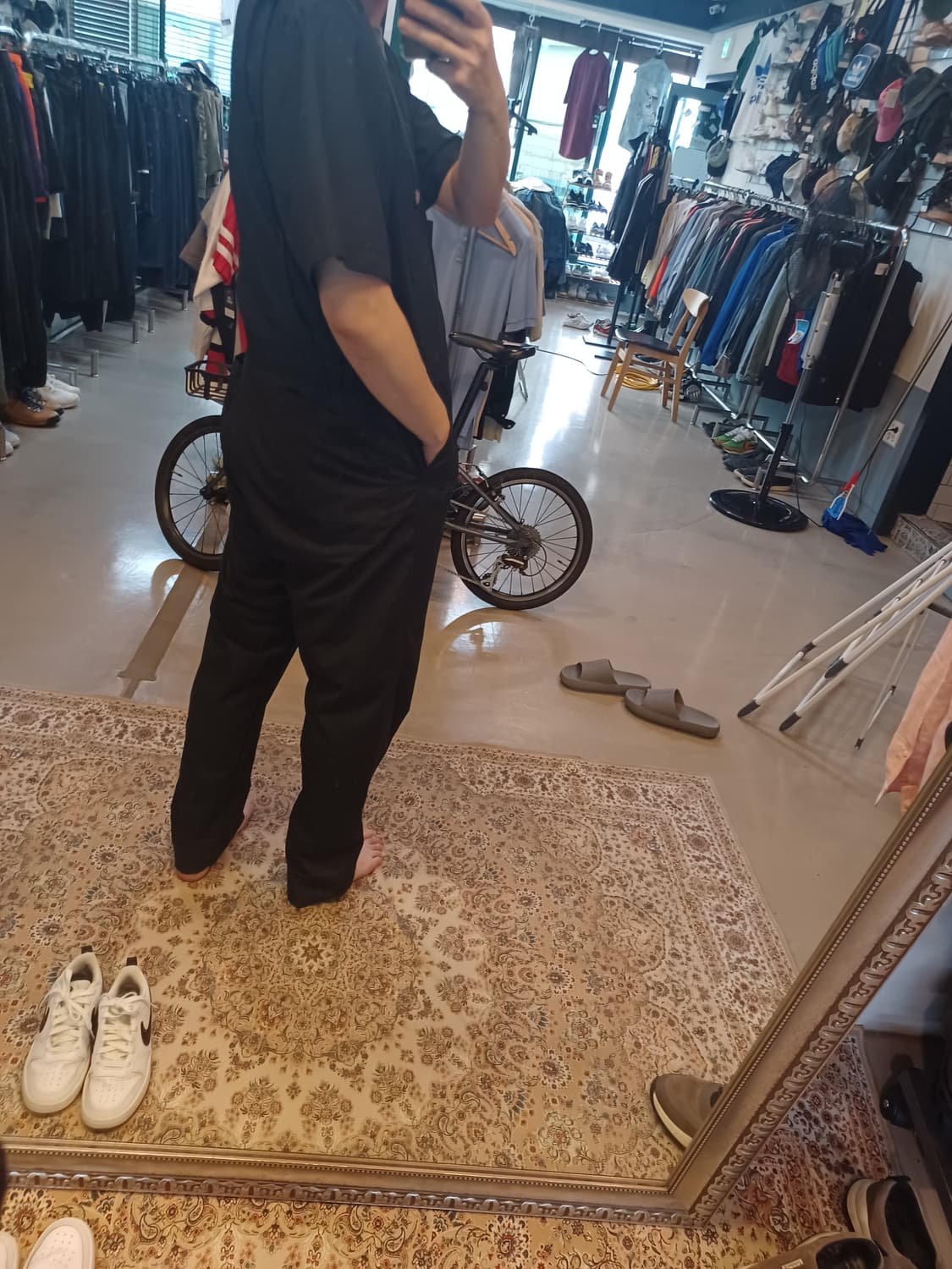 디키즈 반팔 점프수트오버롤  블랙 L 상품이미지6