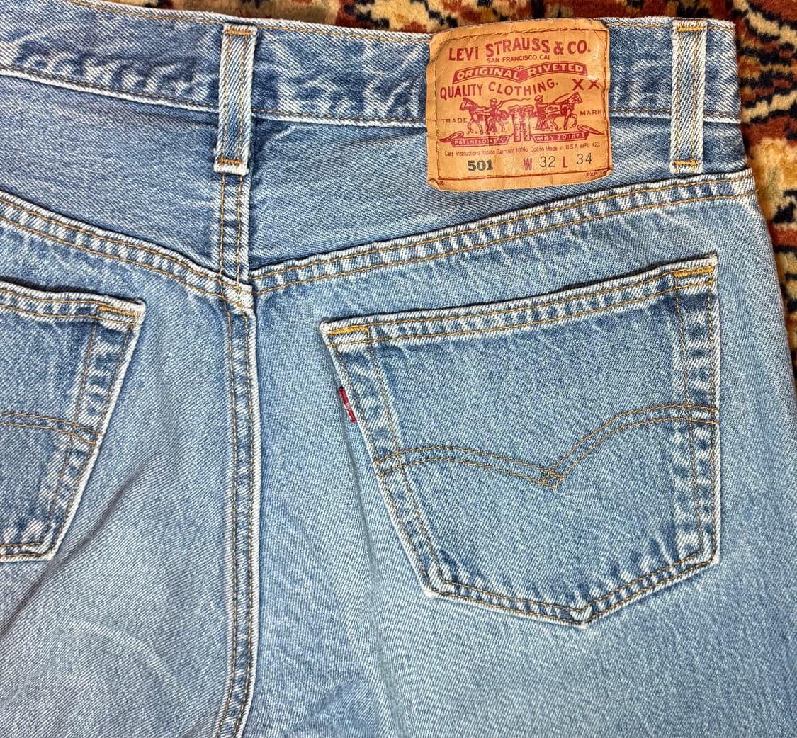 90s usa 빈티지 리바이스 501 데님 32(30~31) (597) 상품이미지3