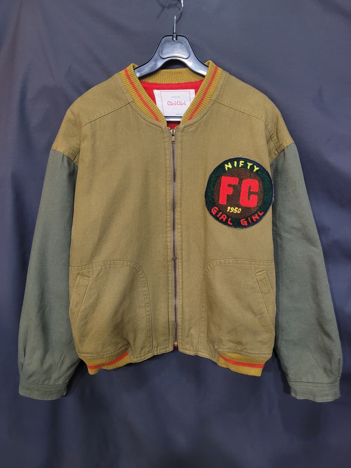 Girl Girls FC Japanese 빈티지 바시티 자켓  상품이미지8