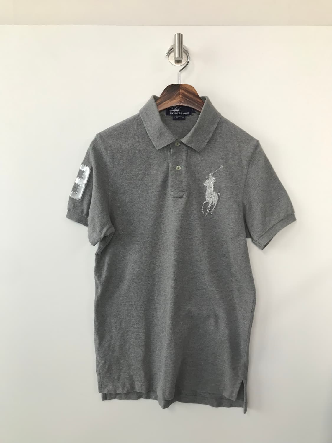 폴로 랄프로렌 빅포니 그레이 피케 반팔 카라 티셔츠 상품이미지2