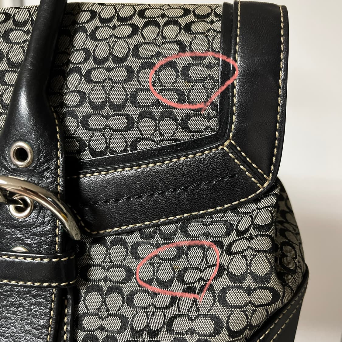 COACH 00's Jacquard  Shoulder Bag 상품이미지10