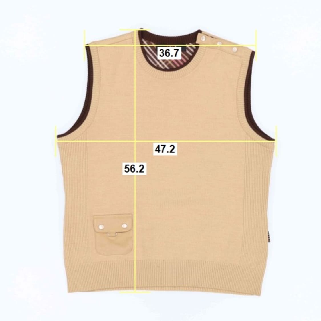 [95] 닥스 골프 포켓 포인트 니트 조끼 베스트 3819 상품이미지7