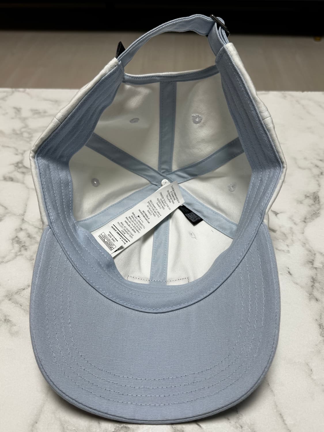 파타고니아 모자 P-6 레귤러 볼캡 화이트/스카이블루 상품이미지4