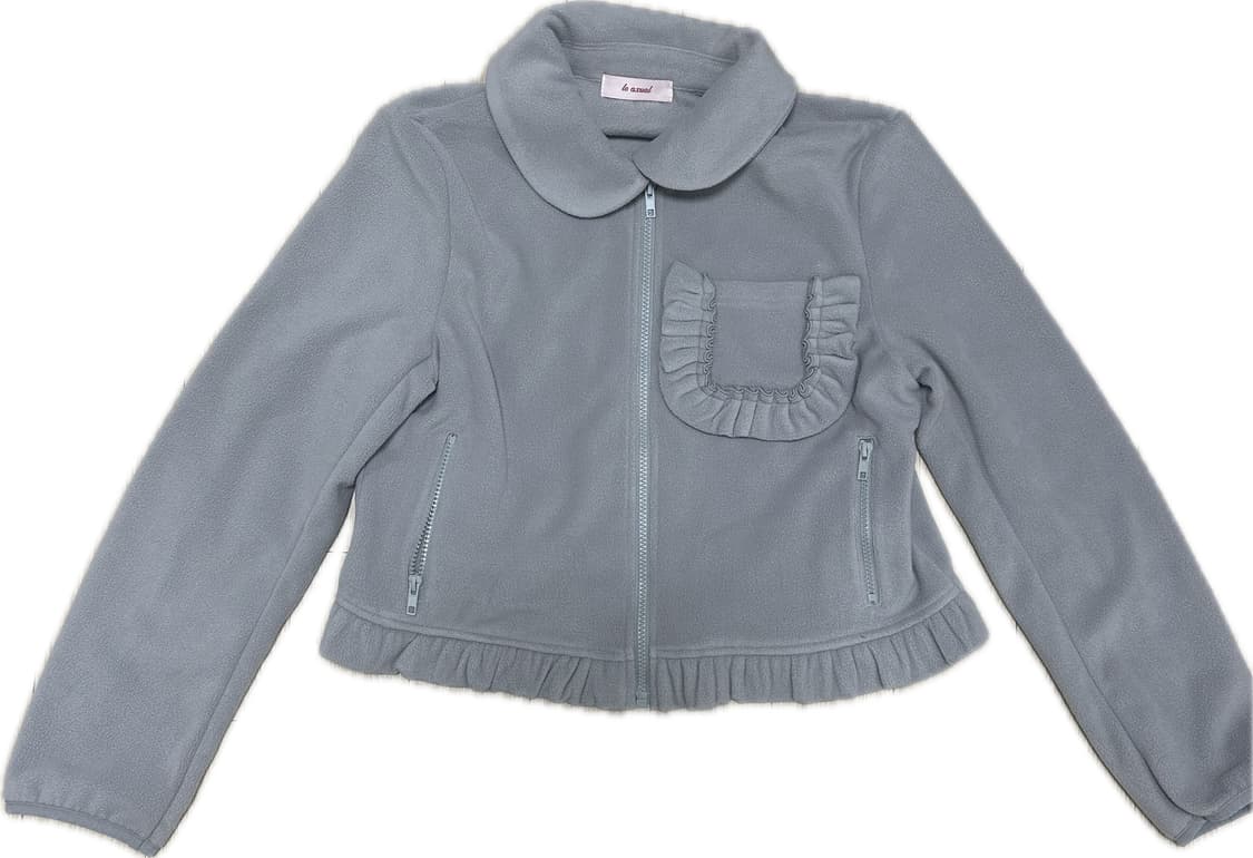 로액슈얼 플리스 프릴 포켓 자켓 상품이미지1