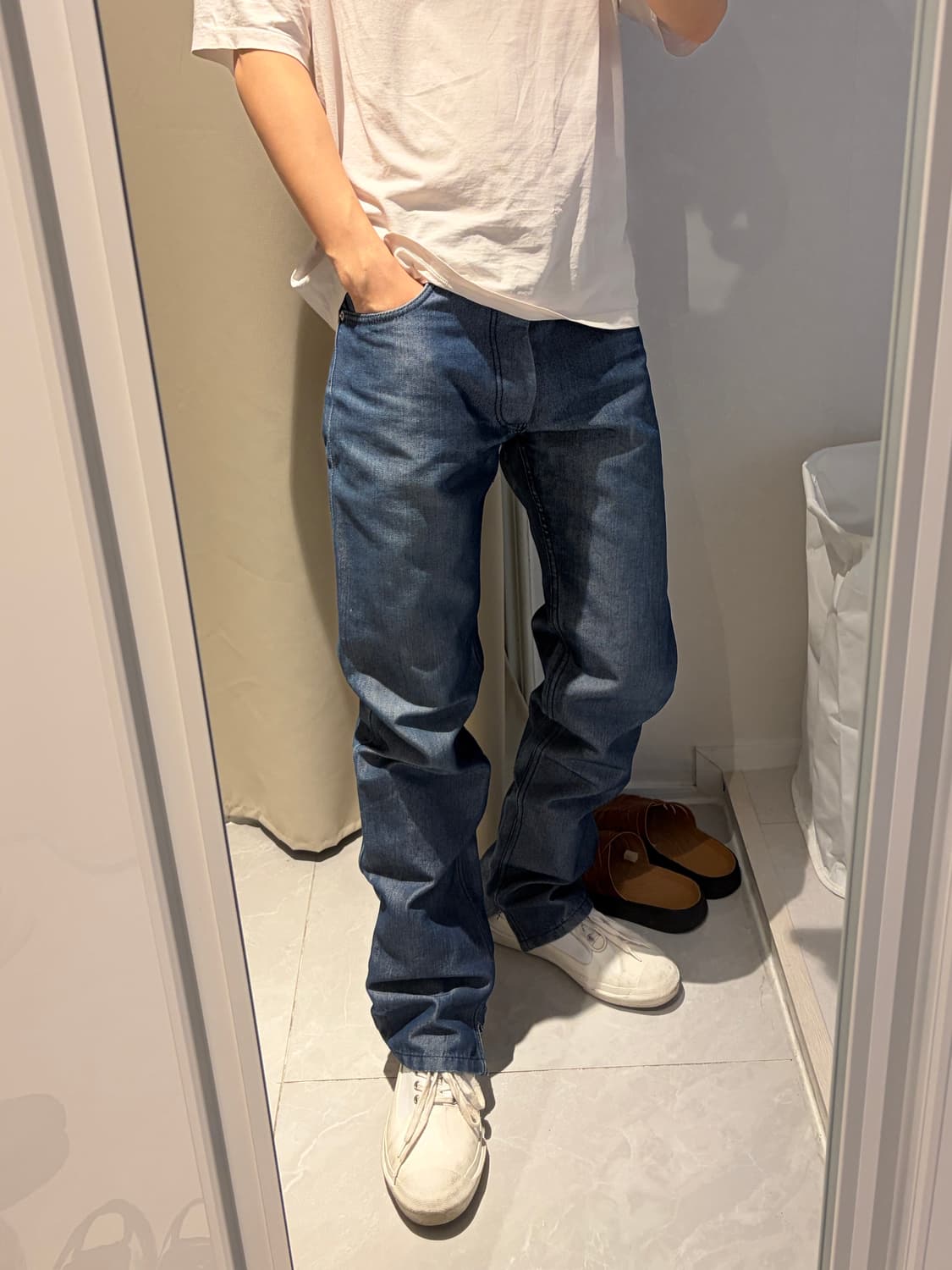 헬무트랭 코티드 데님 팬츠 상품이미지1