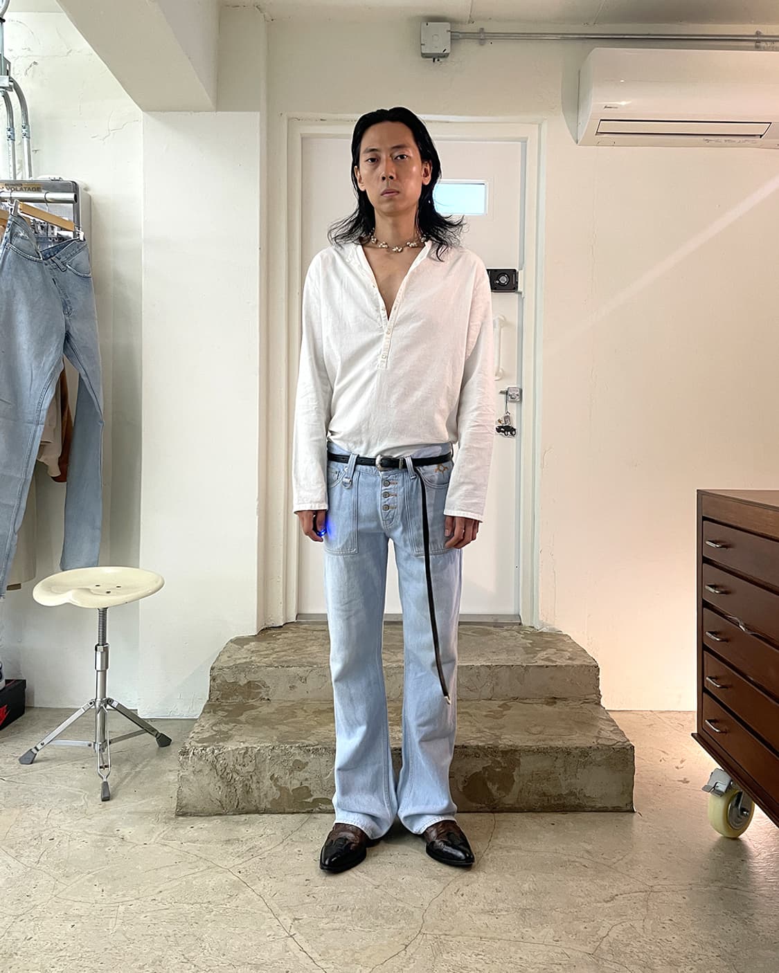 아워레가시 논 칼라 셔츠 48 상품이미지8