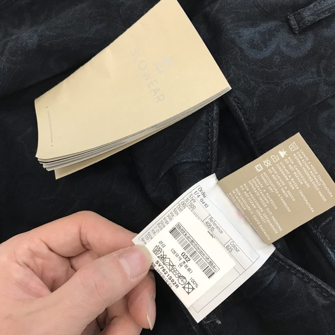 인코텍스 INCOTEX 페이즐리 팬츠 미사용 [31-32] 상품이미지8