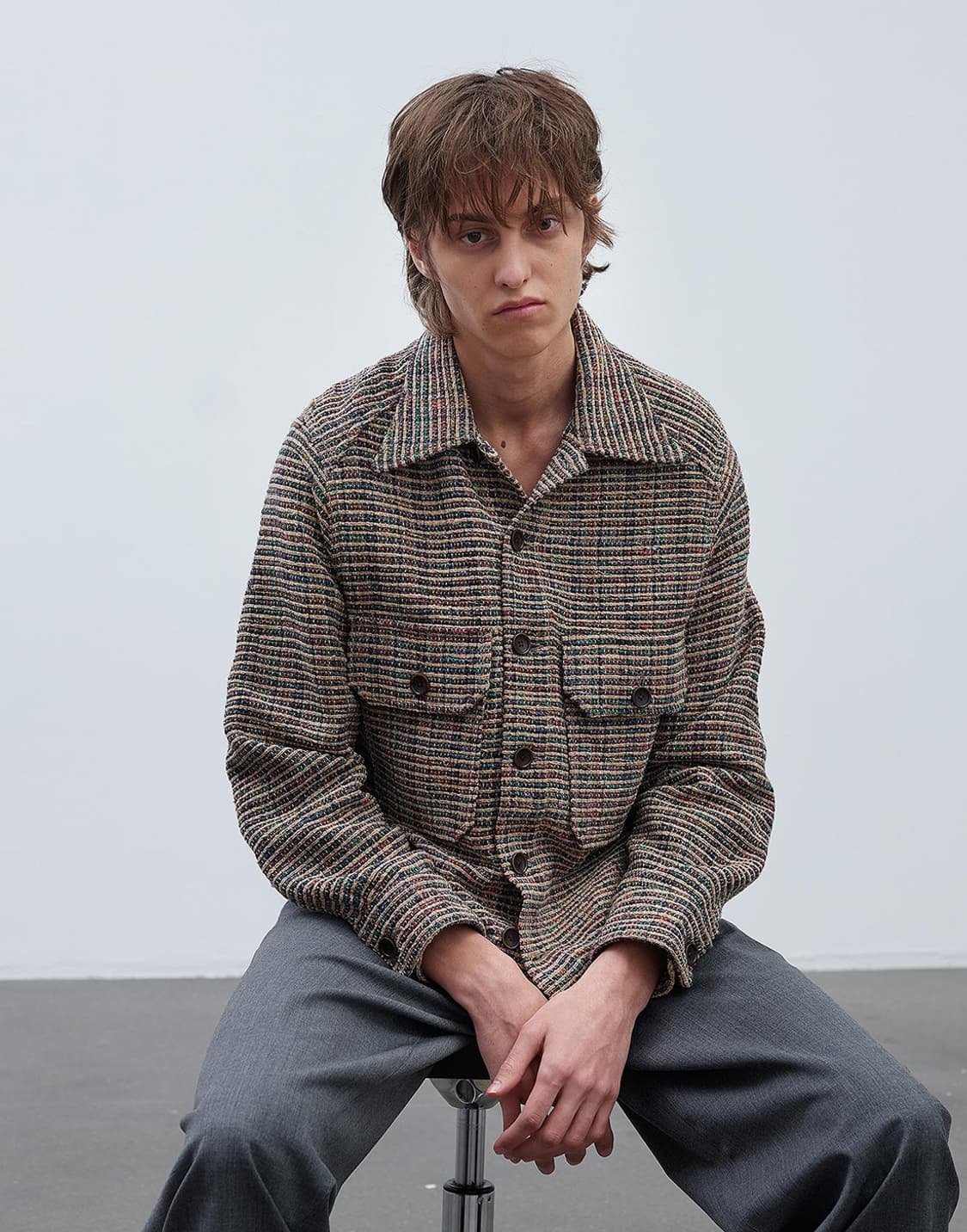 SUNFLOWER BOUCLE CPO SHIRT 상품이미지1