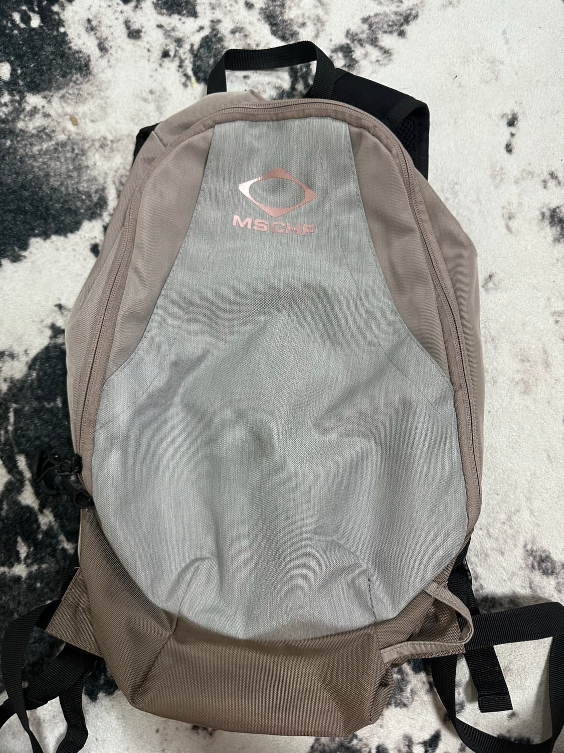 미스치프 롬버스 백팩 핑크그레이 상품이미지1