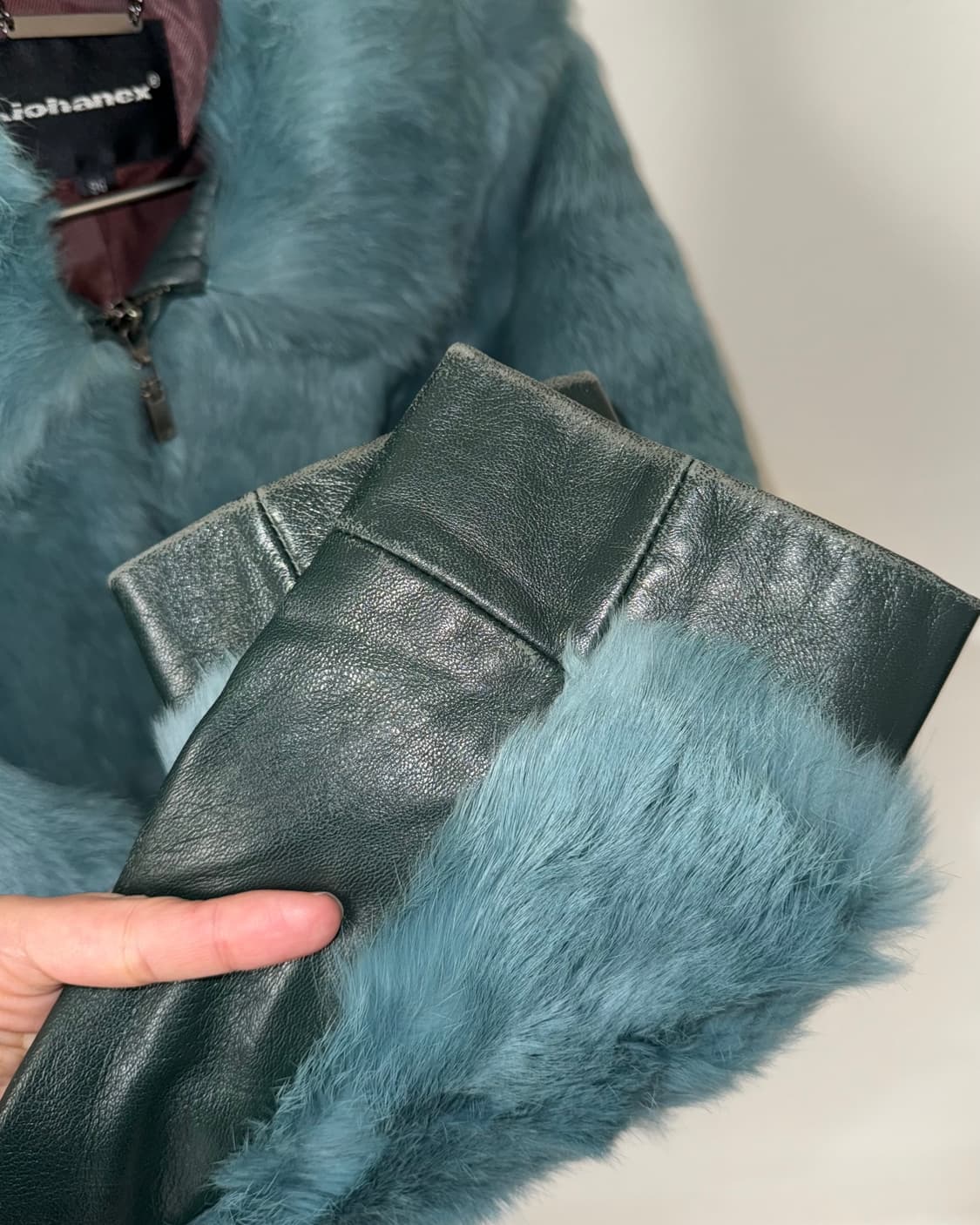 빈티지 래빗퍼 양가죽 자켓 상품이미지6