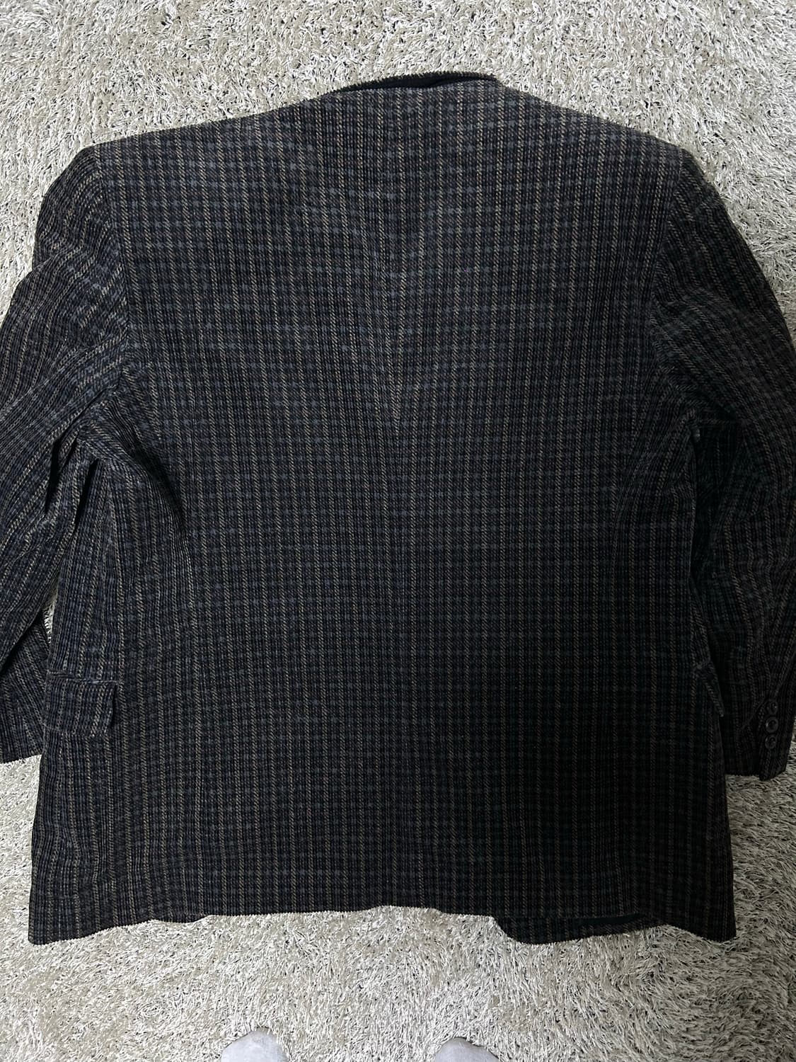 일제 체크 코듀로이 블레이저 사이즈 100~105 상품이미지7