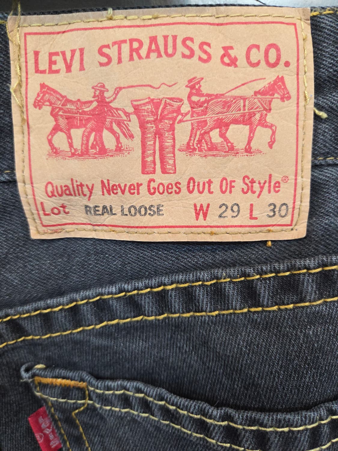 리바이스 빈티지 타입원 리얼루즈 그레이 데님팬츠 28 상품이미지3