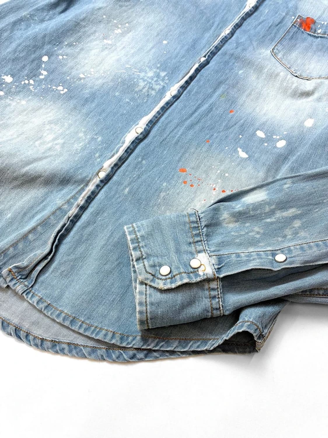 디스퀘어드2 00s 페인팅 데님 웨스턴 셔츠 PN5190 상품이미지5