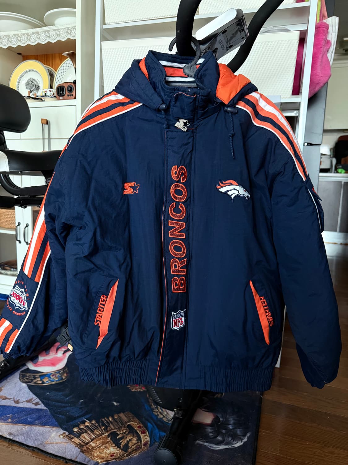 스타터 NFL 덴버 브롱코스 패딩 점퍼 상품이미지1