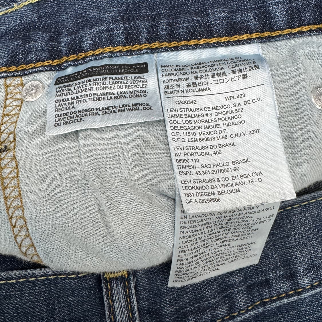 리바이스 569 새깅 워싱 와이드 스케이터 데님팬츠 상품이미지8