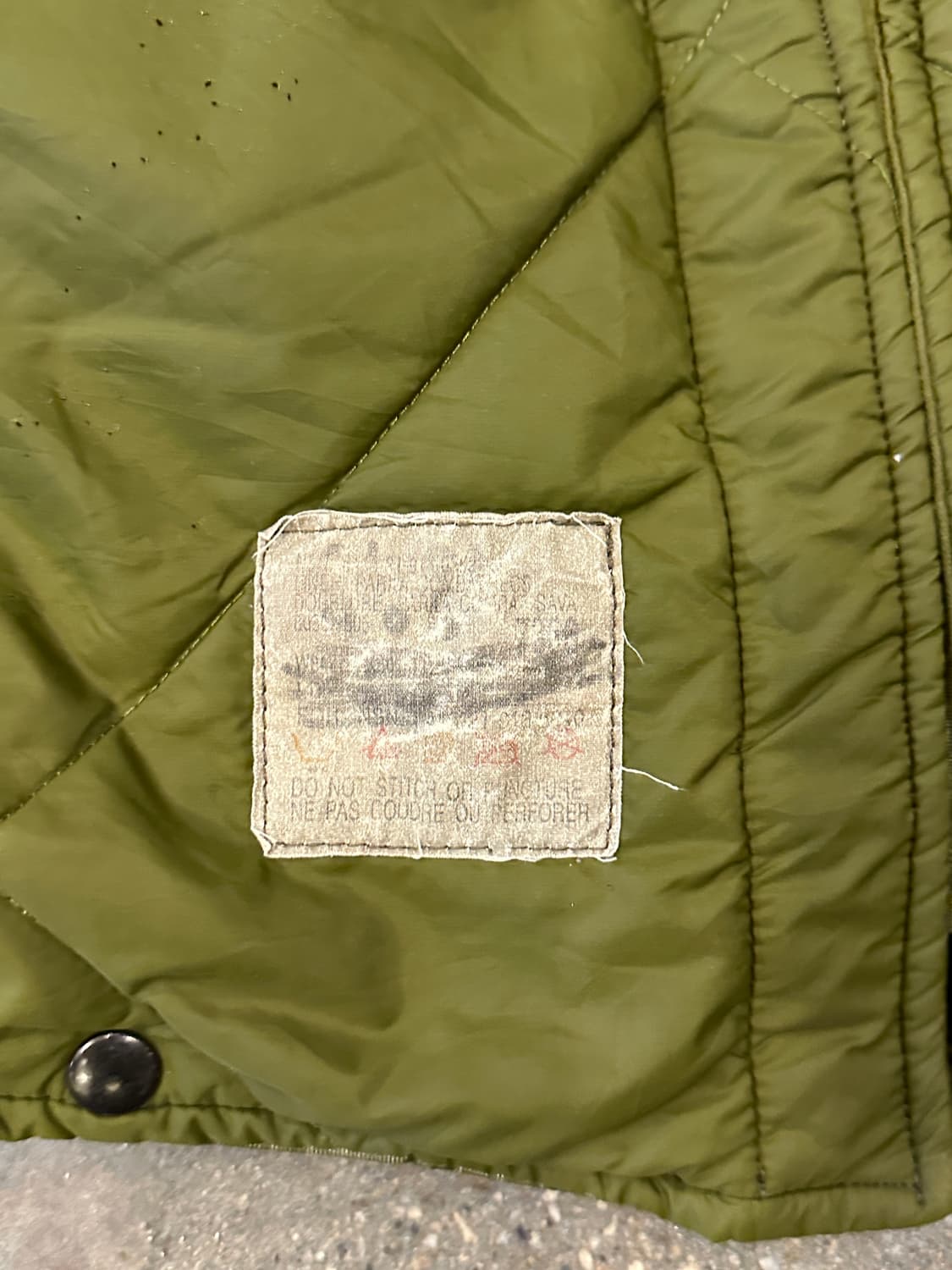 80s 밀리터리 캐나다 파카 컴뱃 이너 라이너 XL 상품이미지3