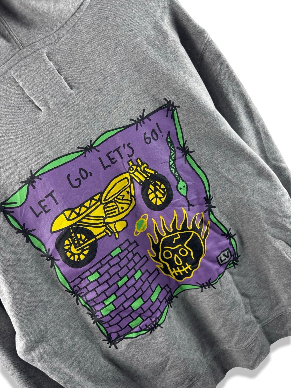 JPN 스트릿 스컬 프린팅 후드티2303 상품이미지5