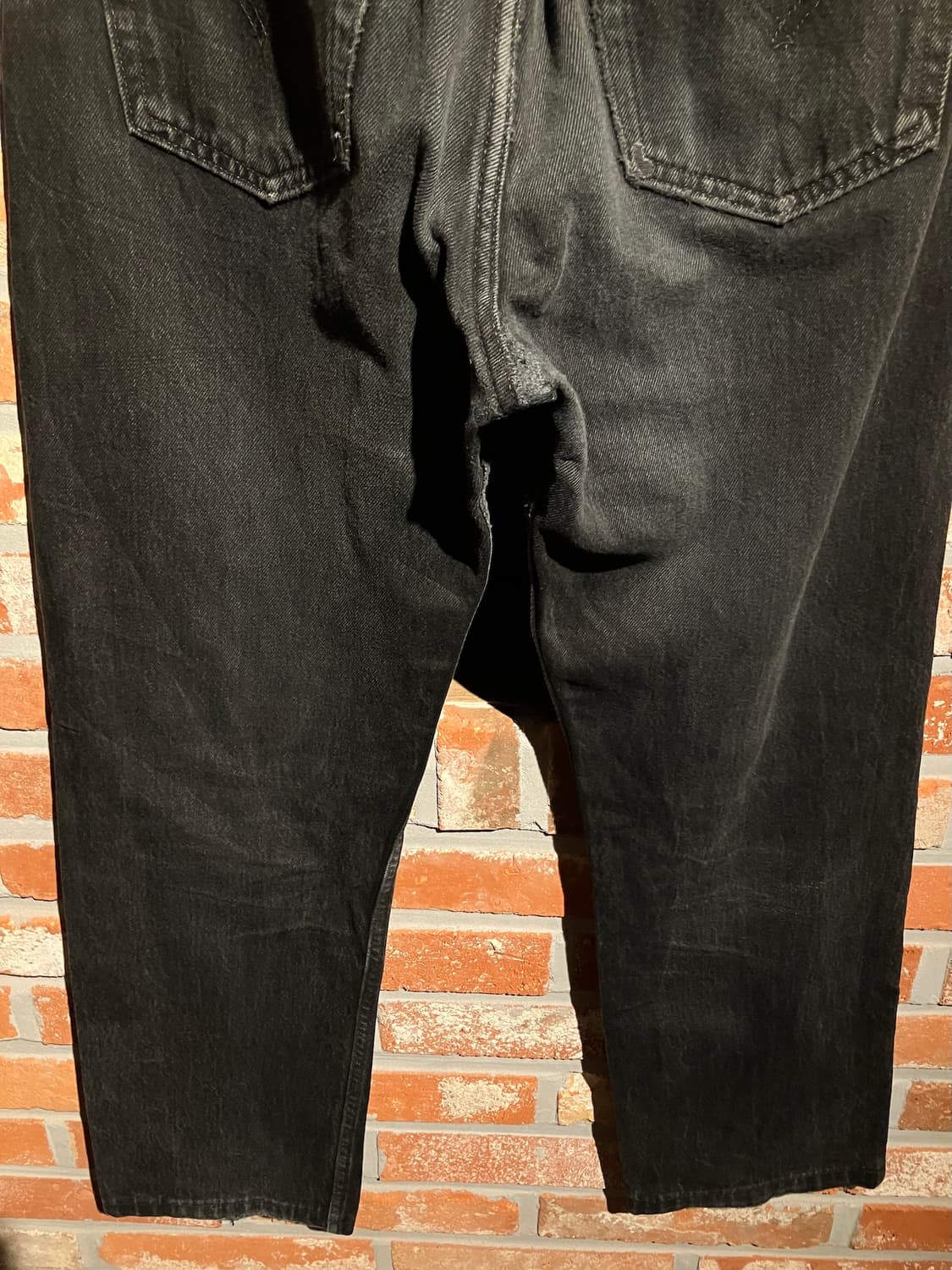 90s USA 빈티지 리바이스 501 블랙 데님 팬츠 상품이미지7