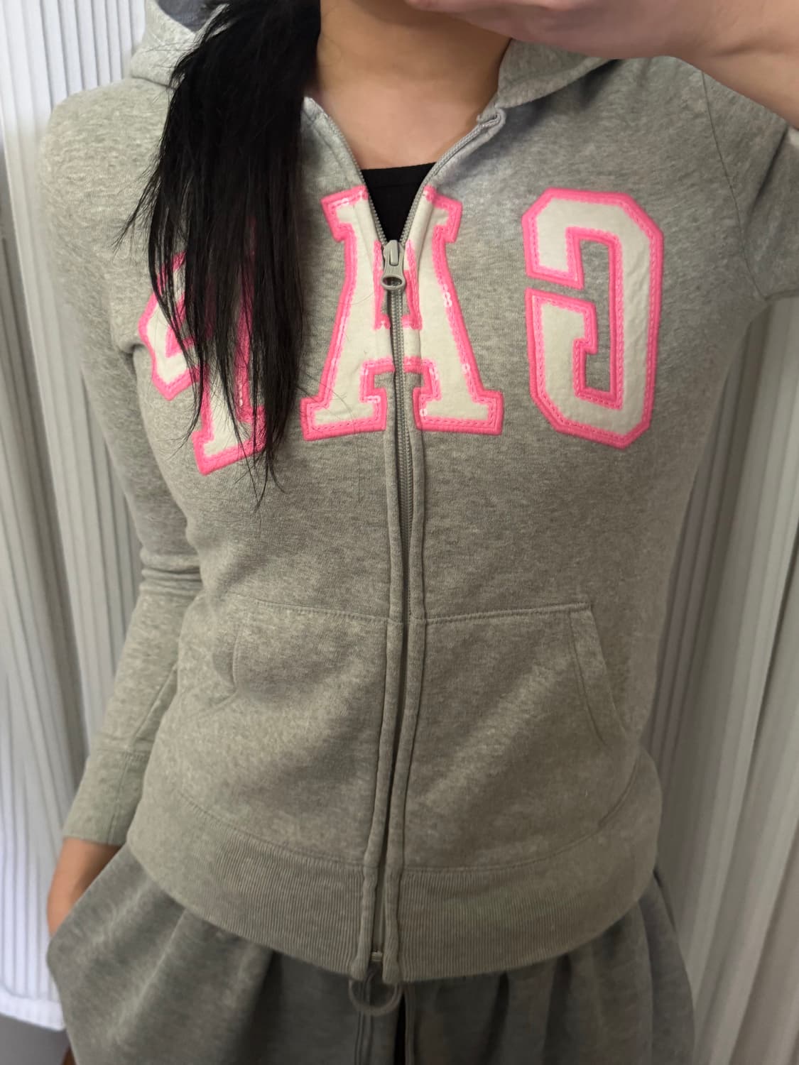 갭 그레이 후드집업 xl 상품이미지1