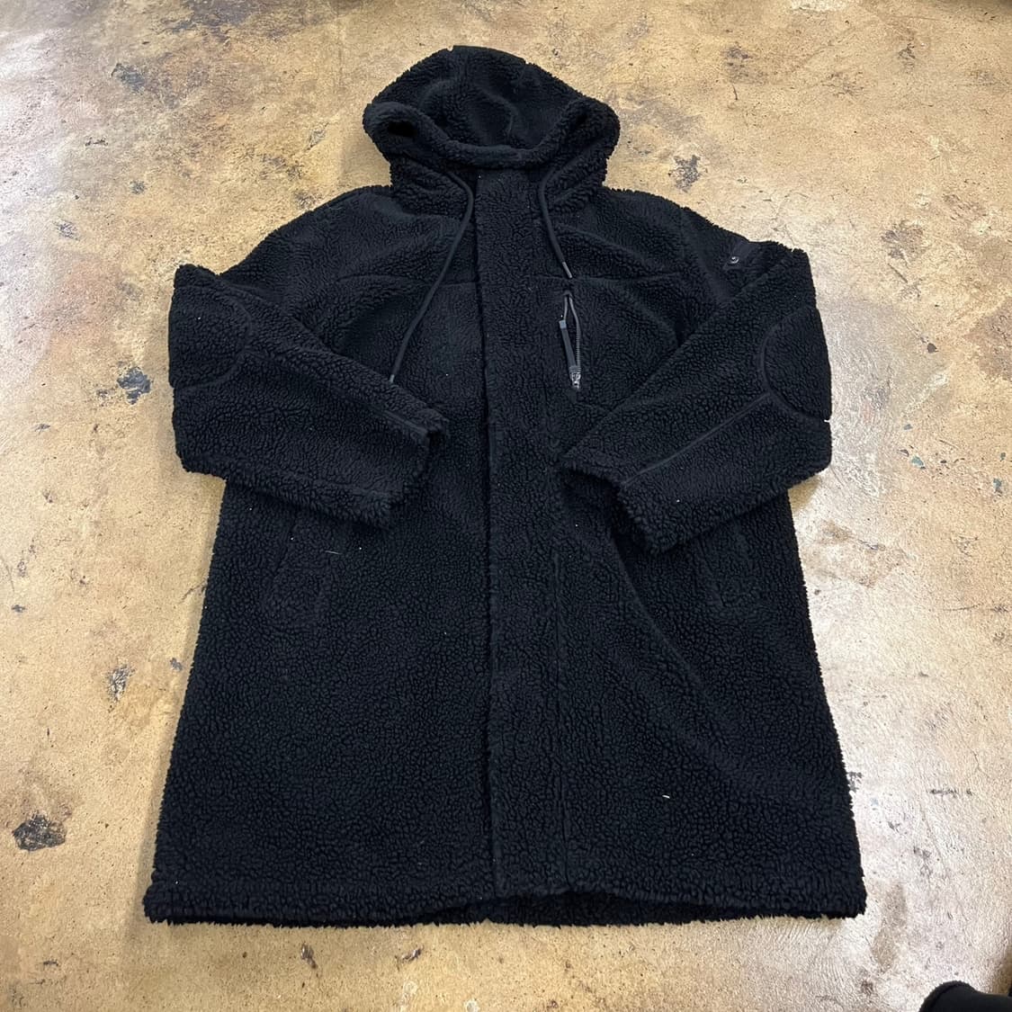 [정품/XL] 내셔널지오그래픽 검정색 뽀글이 후리스 후드집업 b18 상품이미지2