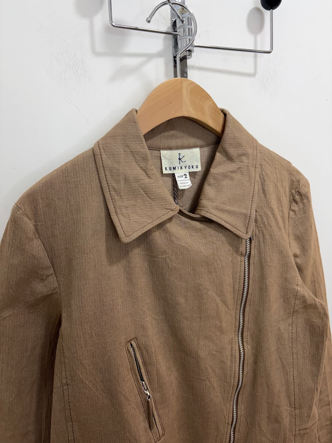 KUMIKYOKU 코튼 라이더 자켓 상품이미지6