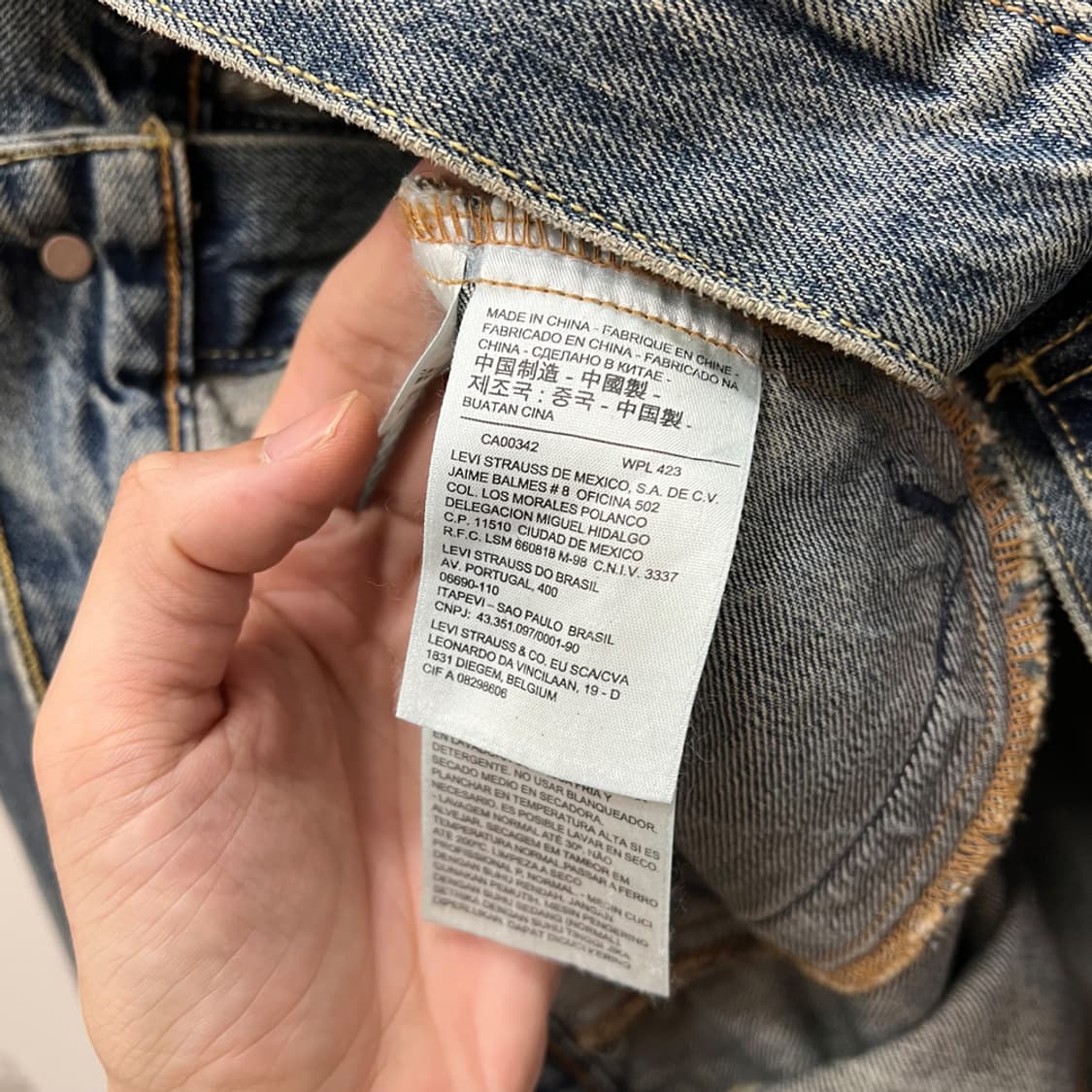 리바이스 리워크 하와이안 카라 트러커 청자켓 상품이미지4