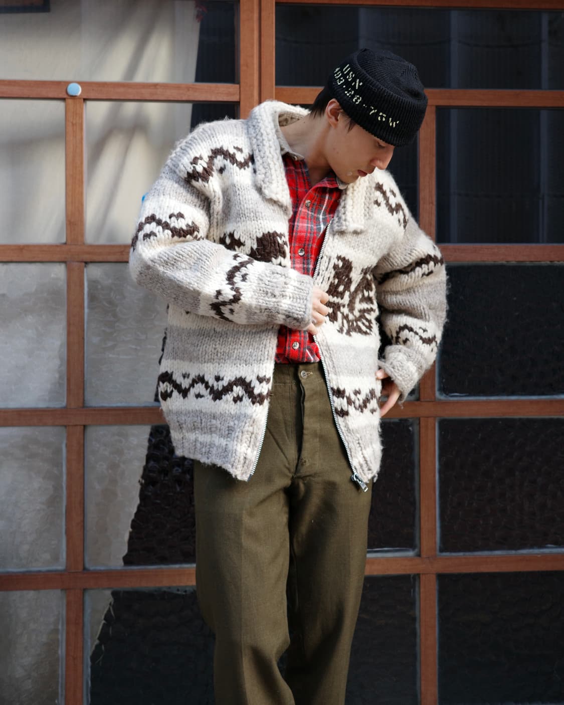 vintage cowichansweater jacket 상품이미지8