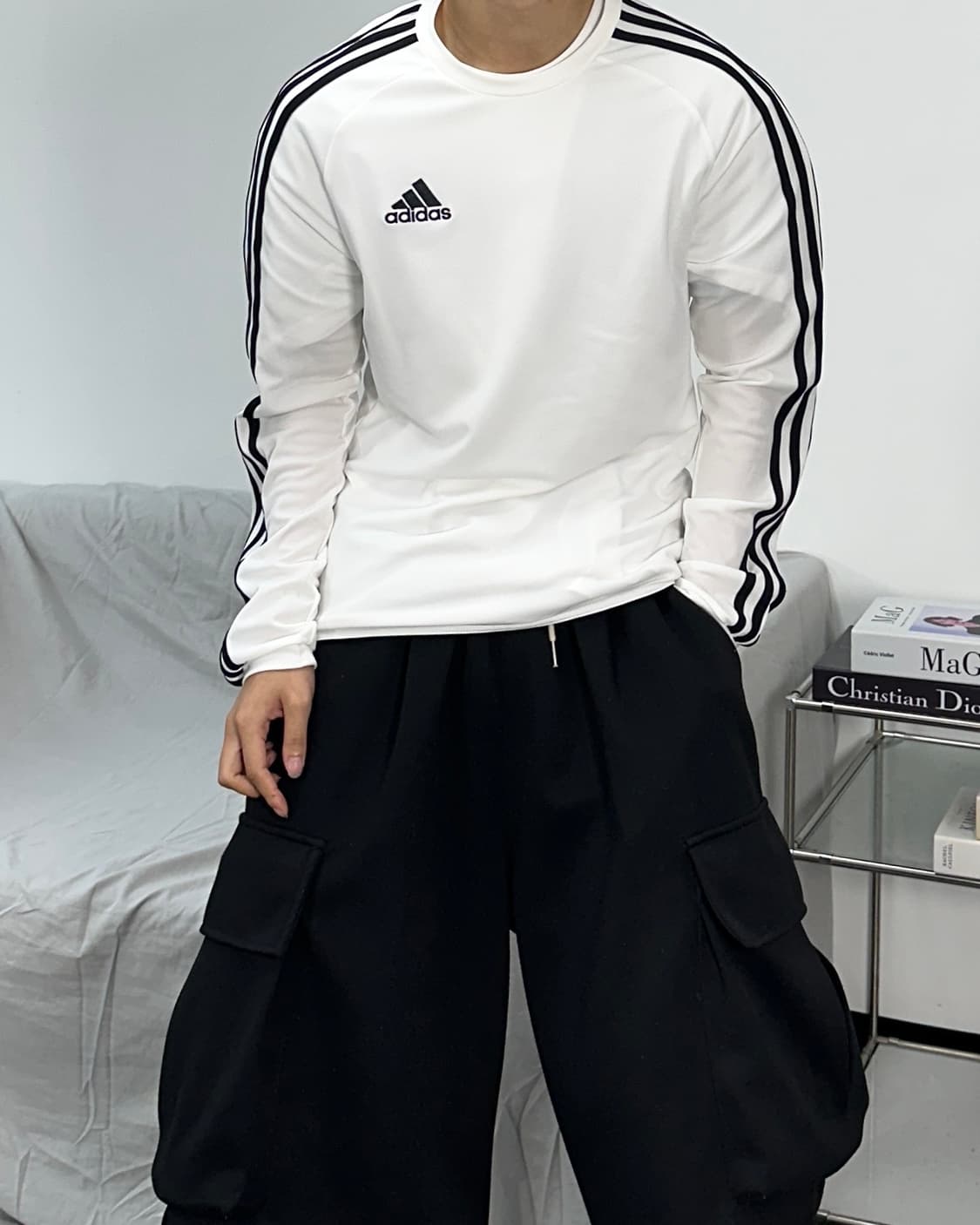 아디다스 화이트 롱 슬리브 95 상품이미지2