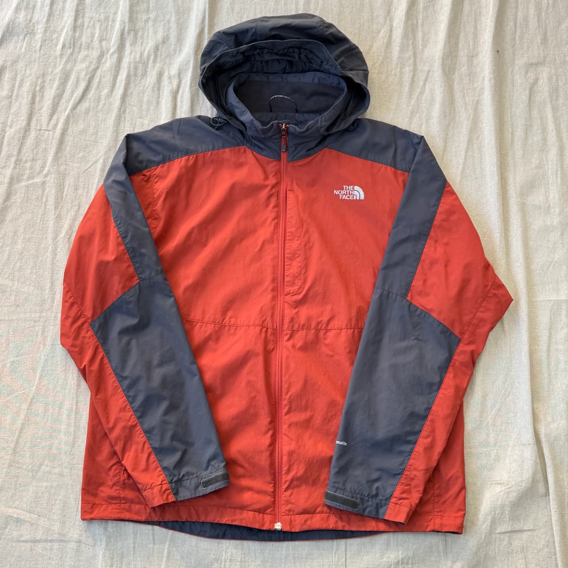 노스페이스 해외판 오렌지브라운 배색 바람막이 XL 상품이미지1