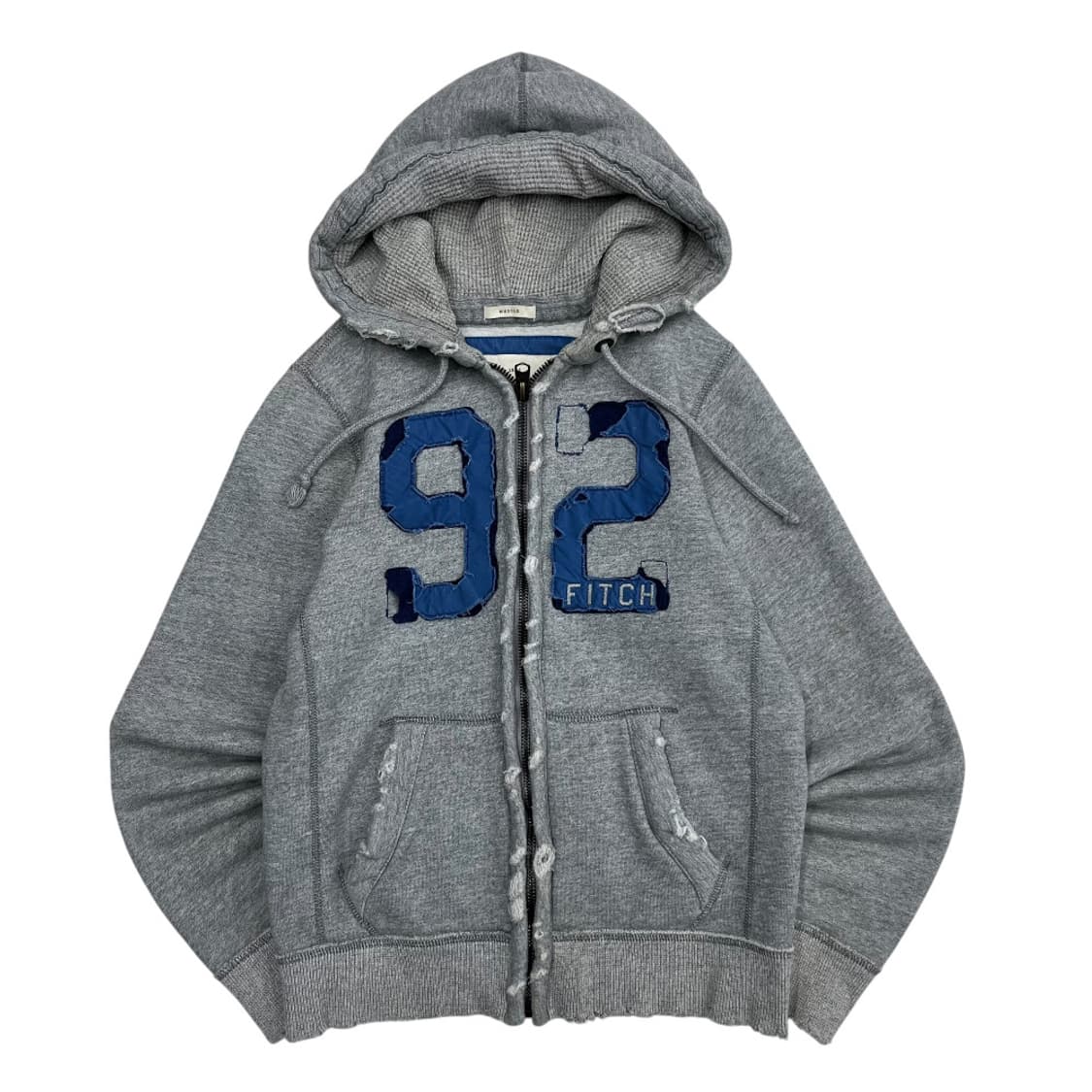 아베크롬비 센터로고 그레이 빈티지 후드집업 S 상품이미지2