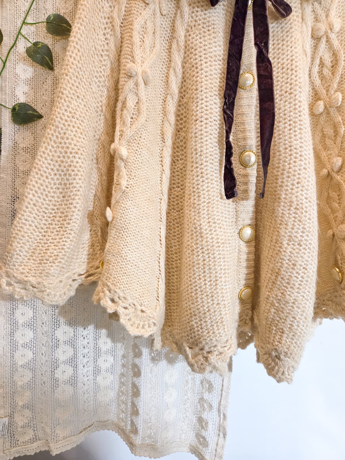 axes femme 러블리 케이프 가디건 상품이미지3