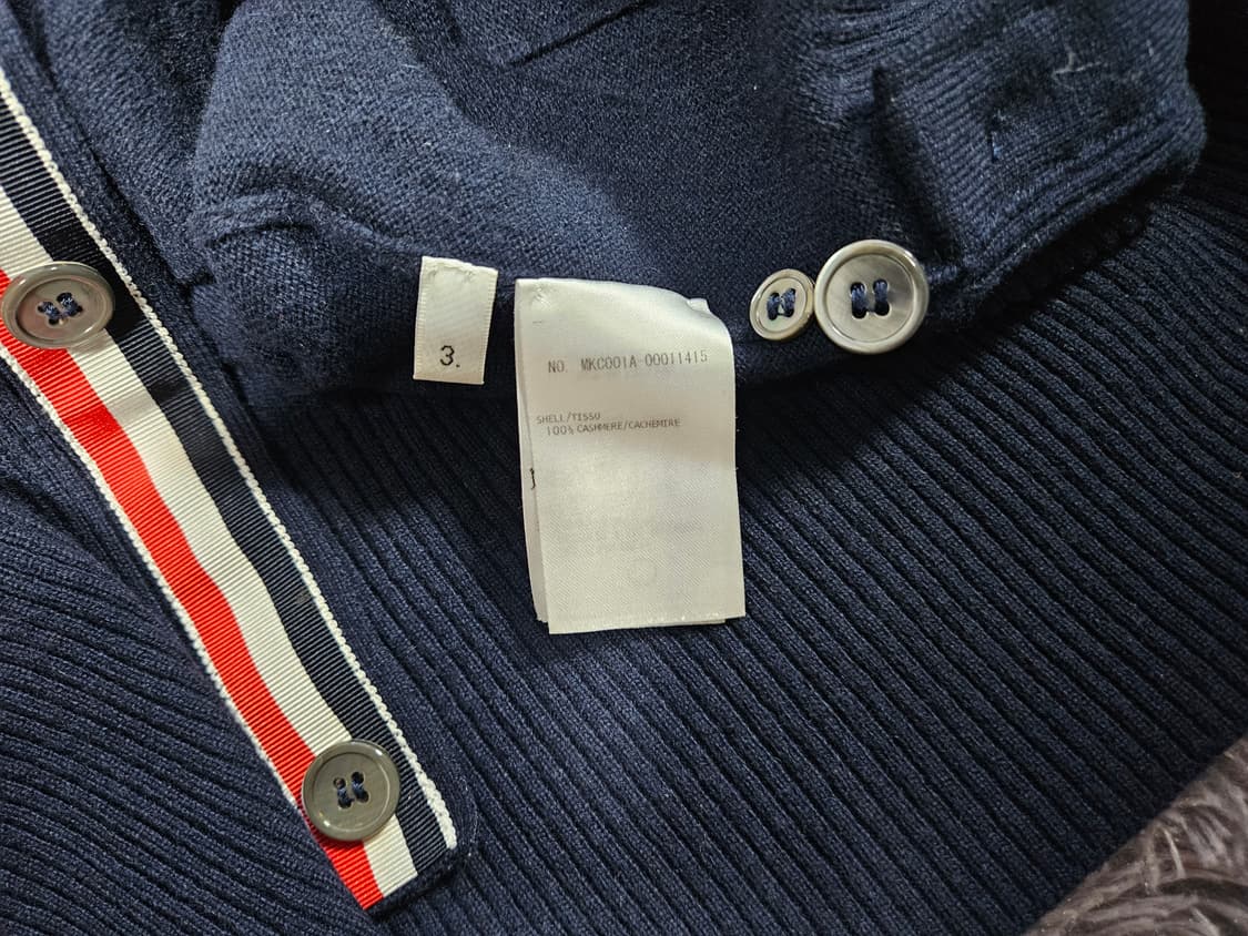 톰브라운 네이비 캐시미어 가디건 3 상품이미지4