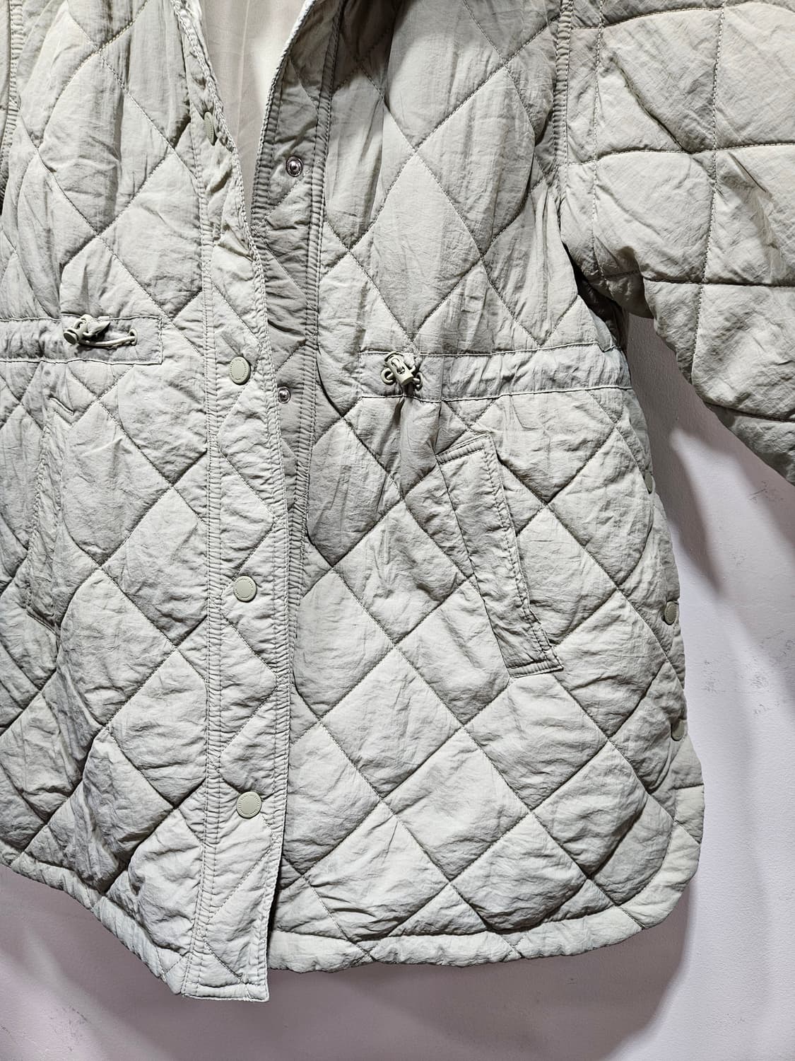 자라(ZARA) 아동 후드 퀼팅 자켓 민트색  상품이미지7