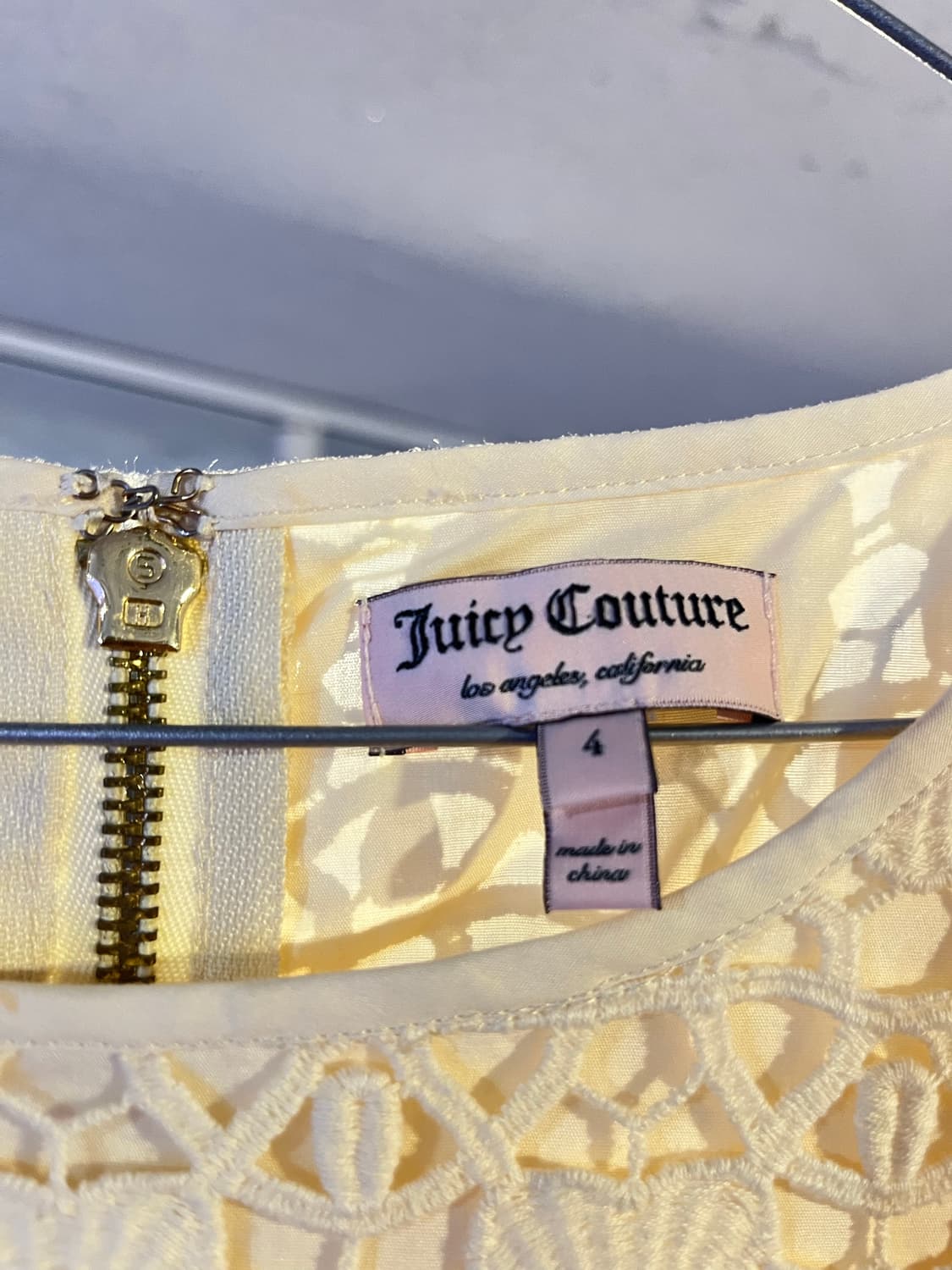 쥬시 꾸뛰르 플로럴 레이스 원피스 상품이미지3