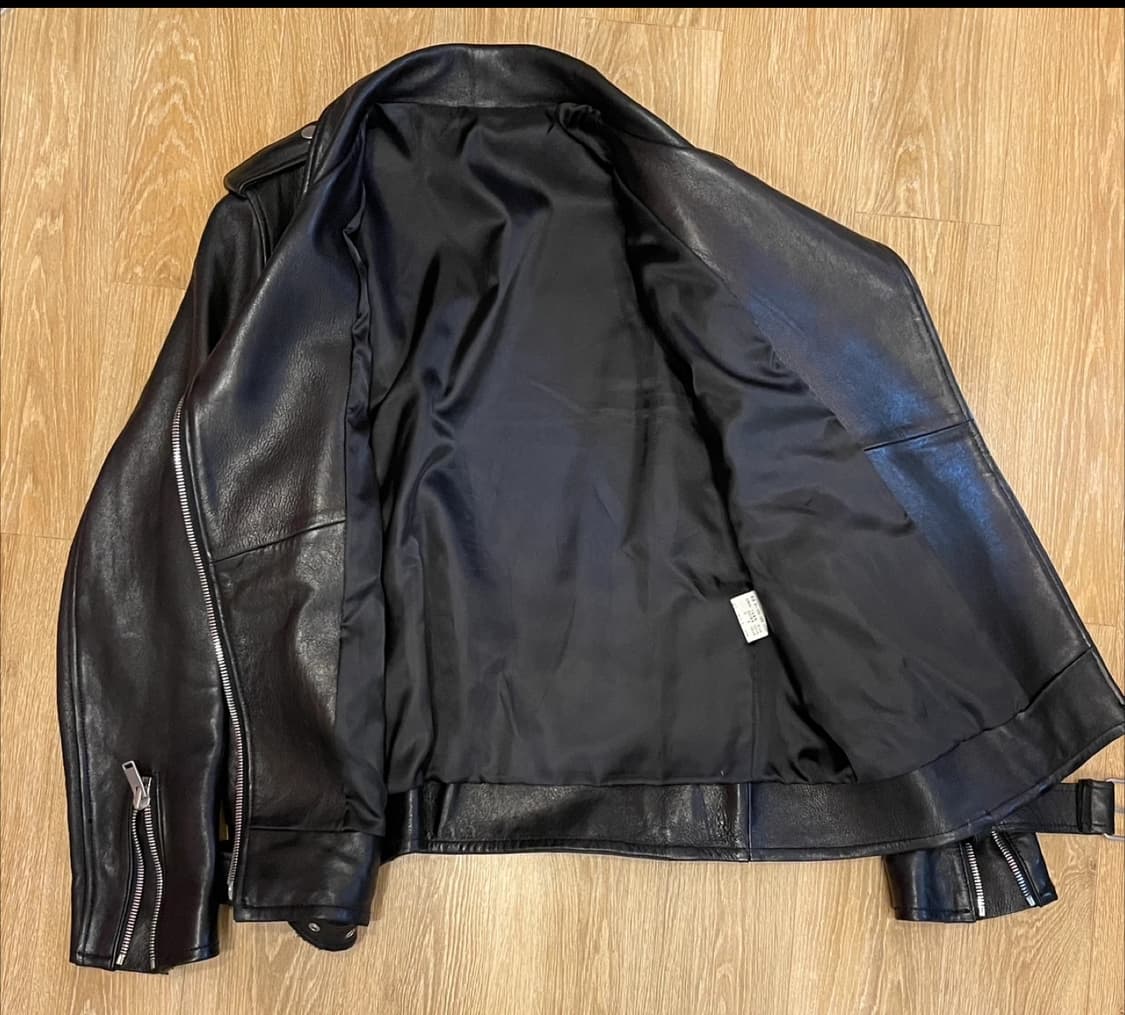 램스킨레더 바이커자켓 블랙/L사이즈 상품이미지6