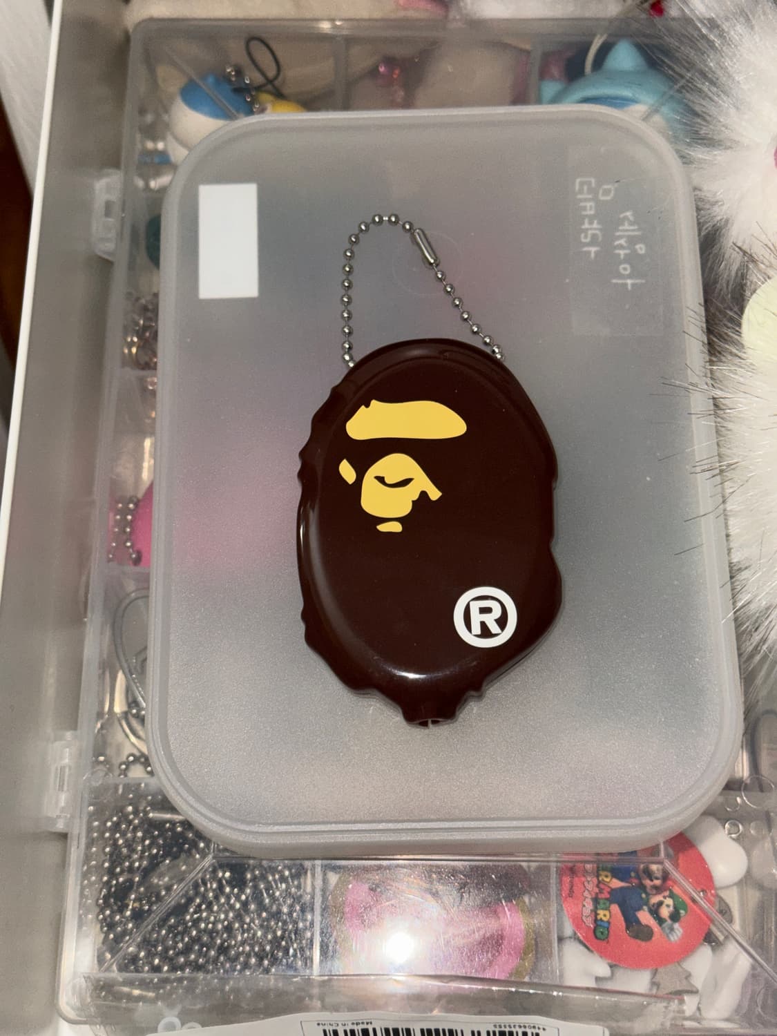 베이프 에이프 헤드 코인 케이스 M 브라운 상품이미지1